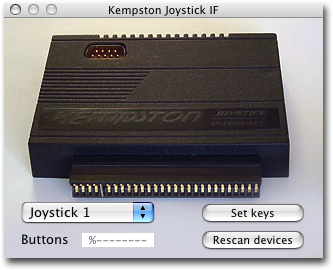 zxsp - The Sinclair ZX Home Computer Simulator: Joysticks