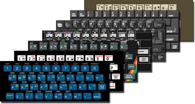 zxsp - The Sinclair ZX Home Computer Simulator: Keyboard