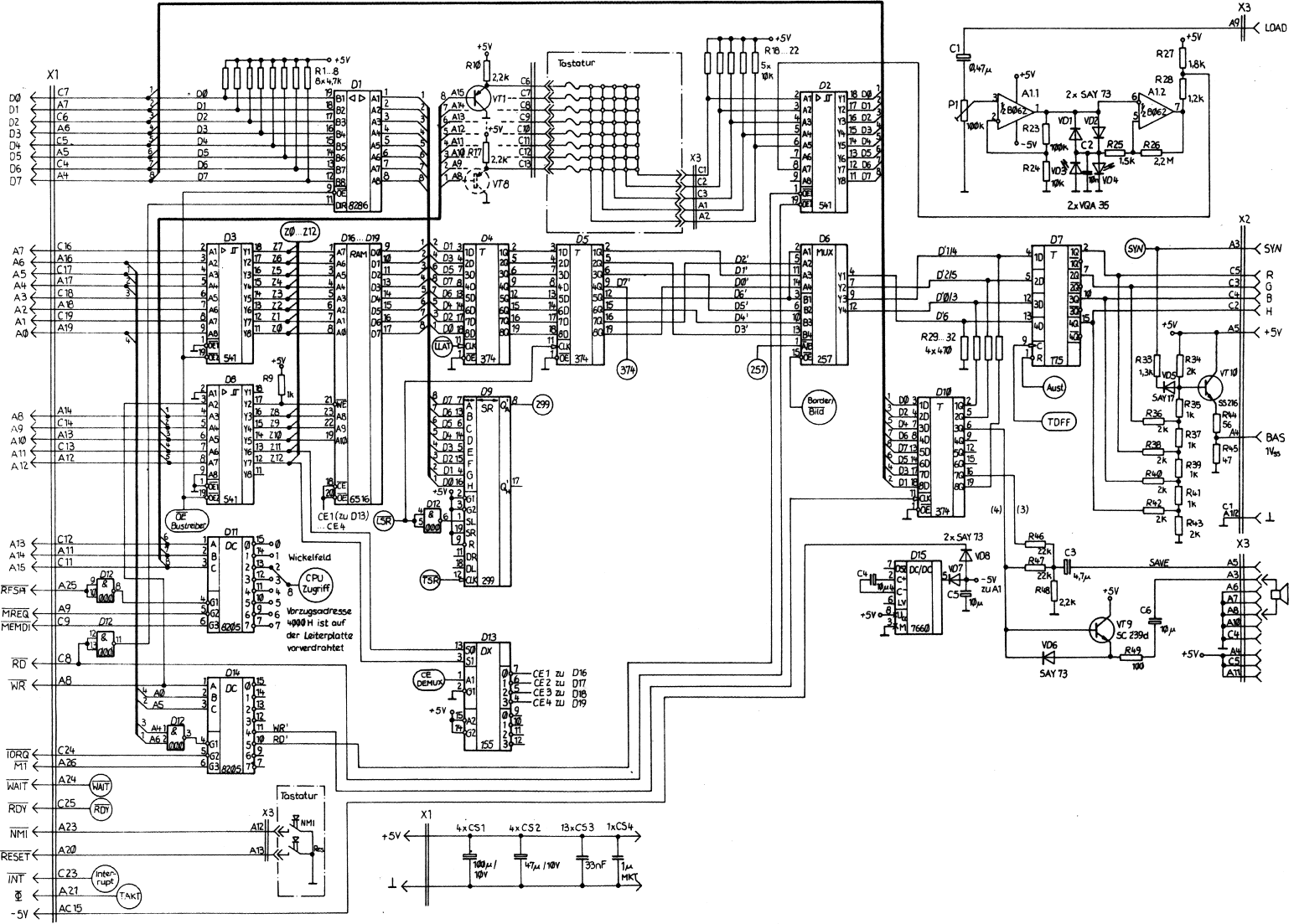 Zx spectrum схема